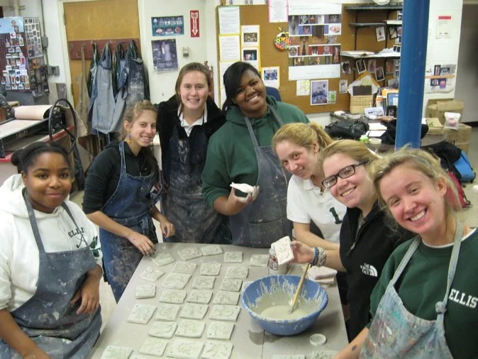 Tile making sale for funding wood firing