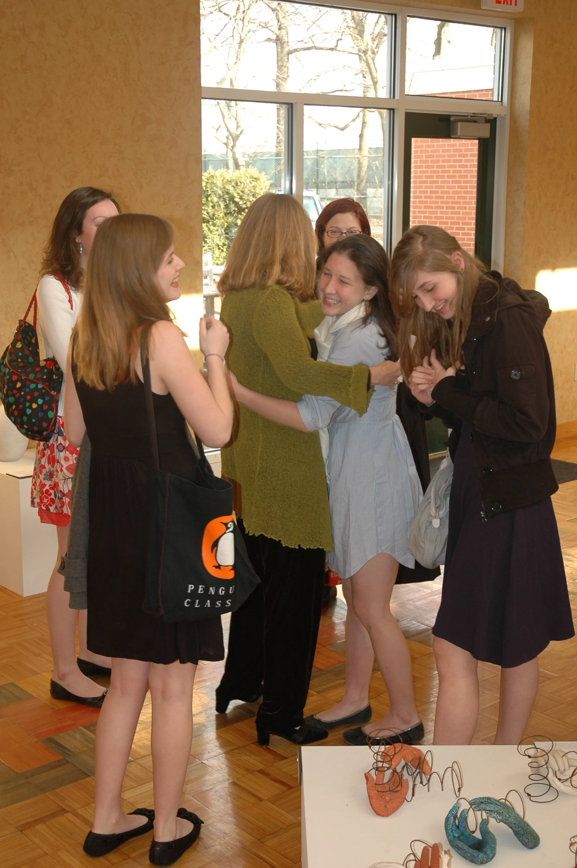 NCECA Ellis Students who helped set up exhibit 
