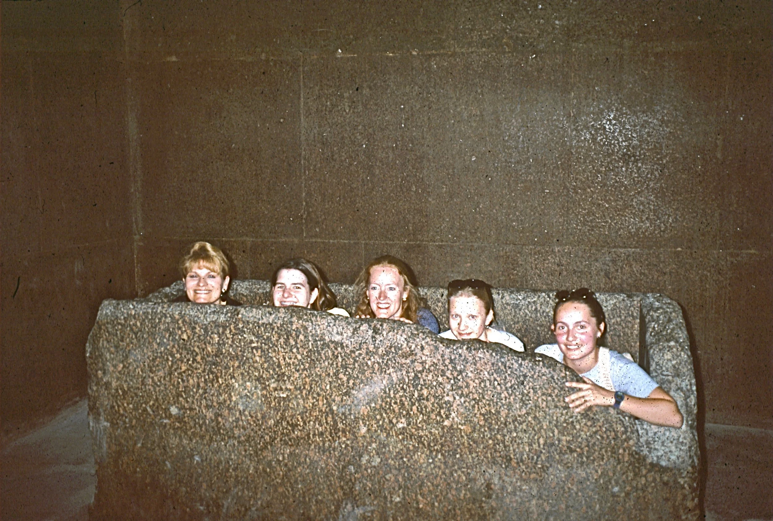In pharaoh Khufu sarcophagus