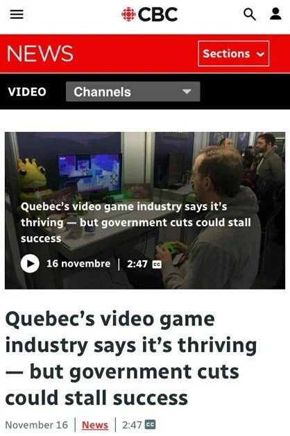 Couverture média du MIGS par la CBC
