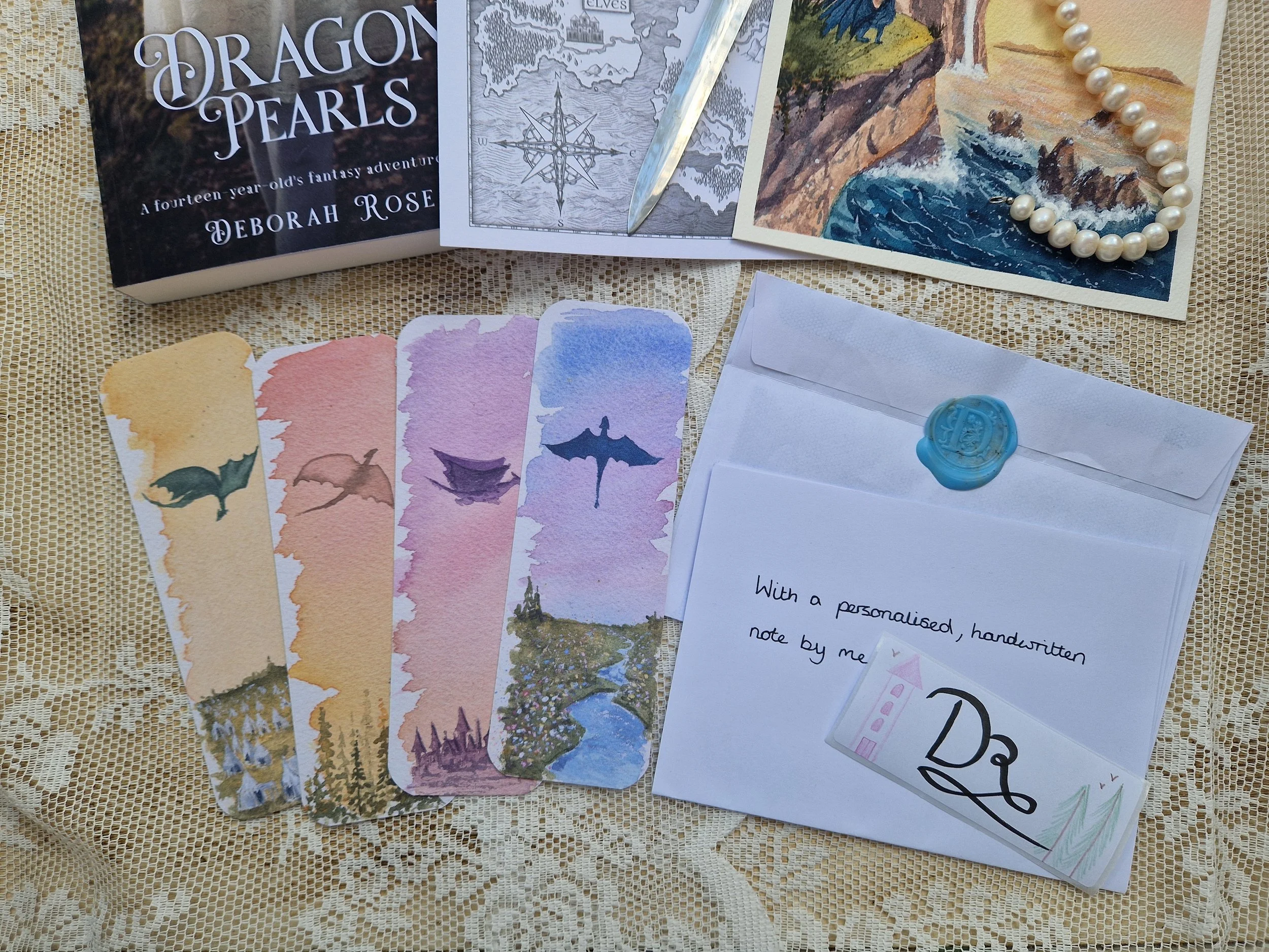 Dragon Pearls Bookmark + Bookplate