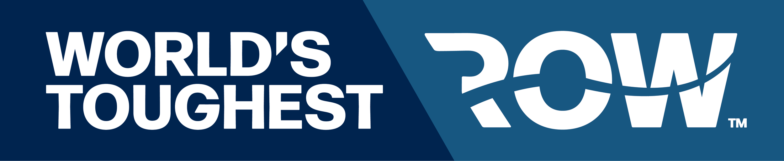 Logo with text 'World's Toughest' and 'NOW 2024' in bold white letters on a dark blue background.