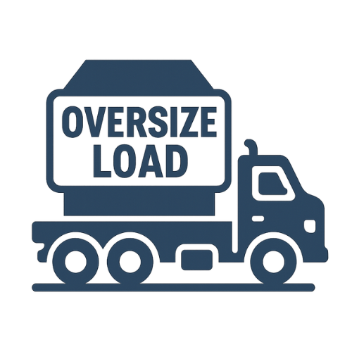 Heavy and oversized freight transportation with construction equipment being moved by specialized trucks for safe and efficient delivery to job sites across Canada and the USA