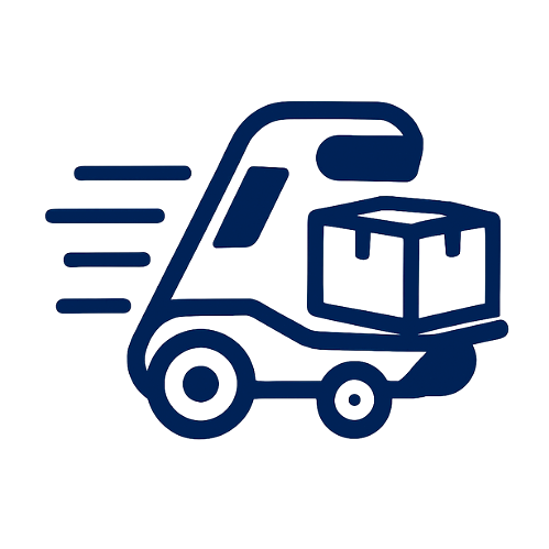 Retail inventory being transported by freight trucks to warehouses and retail stores for efficient distribution and stock replenishment