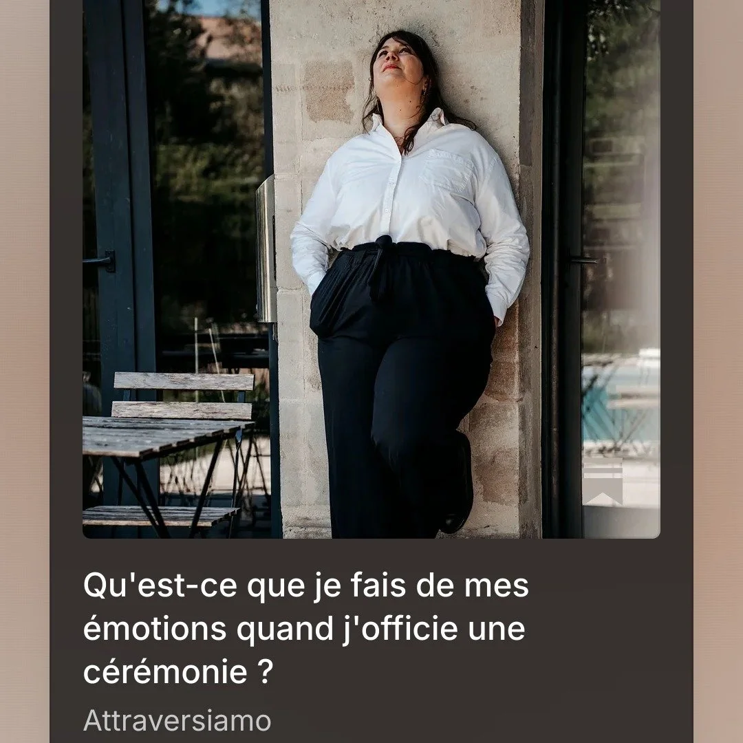 Pourquoi a-t-on si peur de parler de la mort, alors qu'elle fait partie de la vie ? 🕊️

Dans mon m&eacute;tier d'accompagnante du deuil et de c&eacute;l&eacute;brante la&iuml;que, je constate chaque jour &agrave; quel point nous manquons d'espaces p