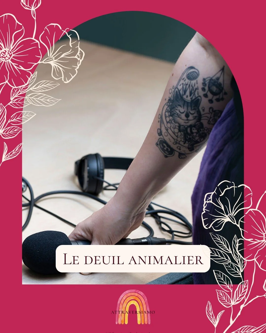 Ce tatouage a 4 ans aujourd'hui. Il symbolise le d&eacute;but d'un des chemins de deuil les plus difficiles de ma vie, celui de mon chat Hari. 

C'&eacute;tait la premi&egrave;re fois que je perdais un &ecirc;tre dont j'avais la pleine et enti&egrave