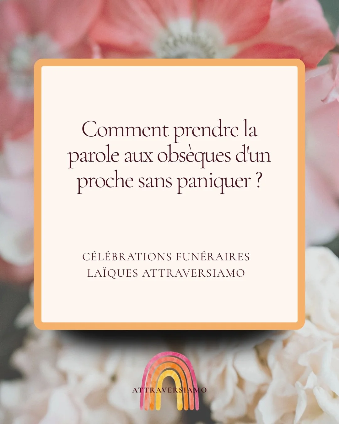 L'hommage parfait n'existe pas, il y a juste celui qui vous ressemble et qui vient du ❤️. Enregistrez ce post si vous en avez besoin, ou partagez-le &agrave; quelqu'un qui traverse cette &eacute;preuve en ce moment.

💬 Et si vous manquez de temps, d