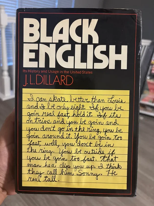Black English (1972 Edition) - Book
