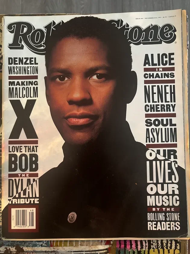 Rolling Stone Magazine, Cover: Denzel Washington (1992) 