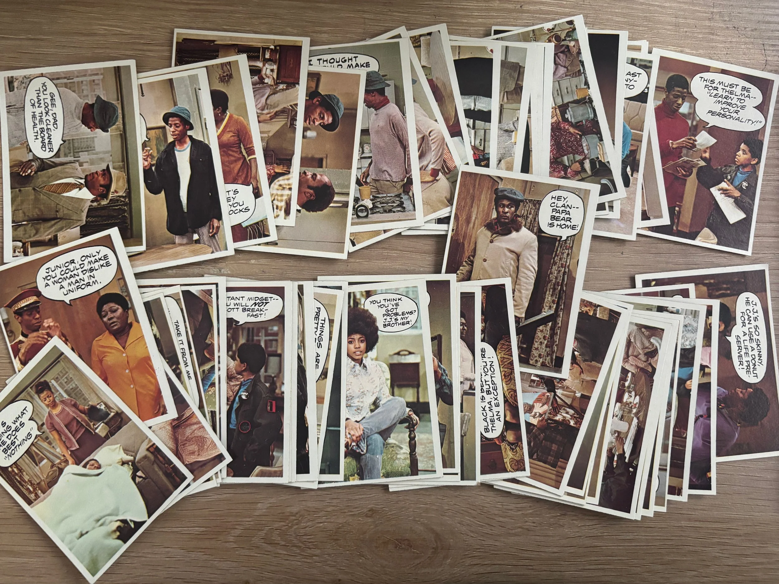 1975 Good Times complete set of 55 vintage trading cards 
