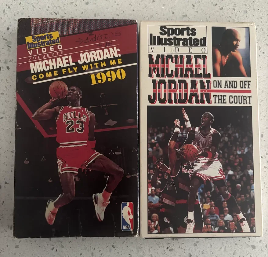 Sports Illustrated: Michael Jordan: Come Fly with Me (1990) & Michael Jordan: On and Off the Court (1993) - VHS