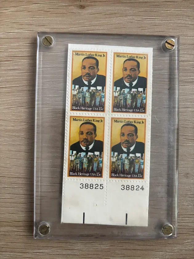 Vintage 1979 Martin Luther King Jr. Postage Stamps, Black Heritage Series
