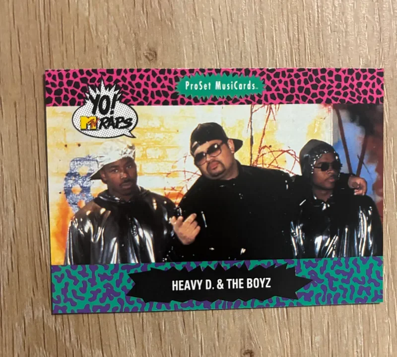 1991 Yo! MTV Raps 5-Card ProSet MusiCards- Heavy D. and the Boyz - 2 of 5