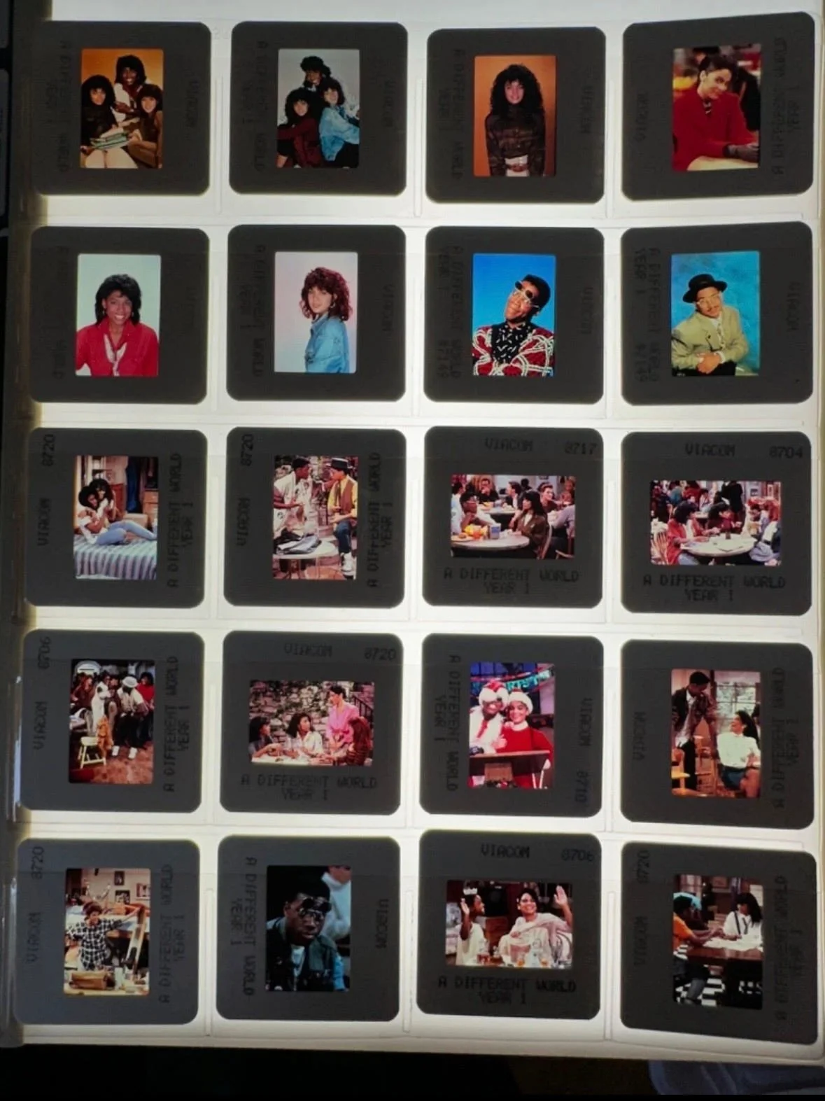 A Different World lot of 20 color tv show press kit 35mm Slides (1987)