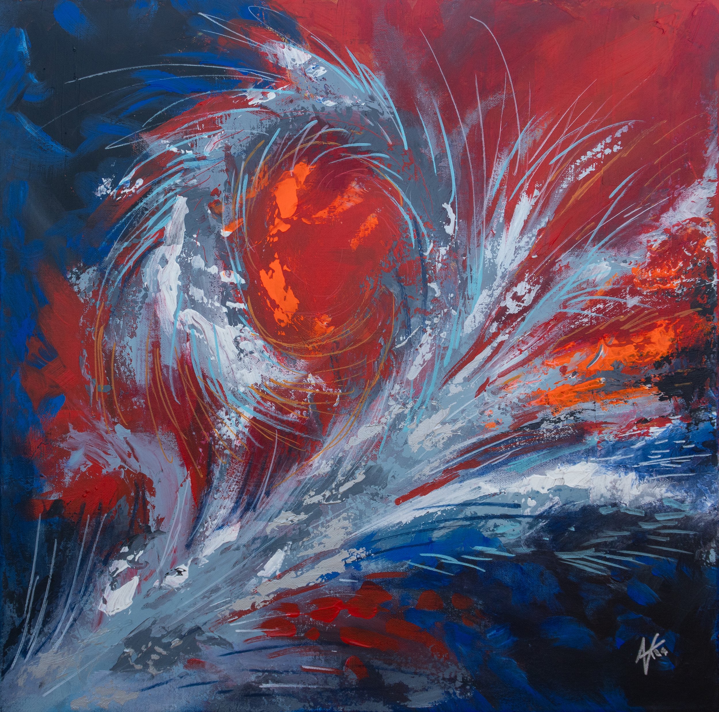 Abstract Red