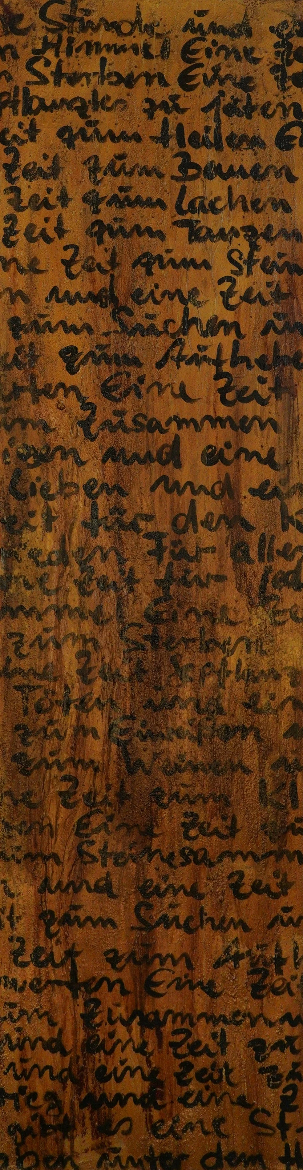 Handgeschriebener Text auf braunem Hintergrund, in französischer Handschrift, teilweise schwer lesbar.