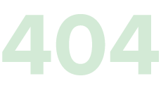 404 error message displayed in large light green text on black background