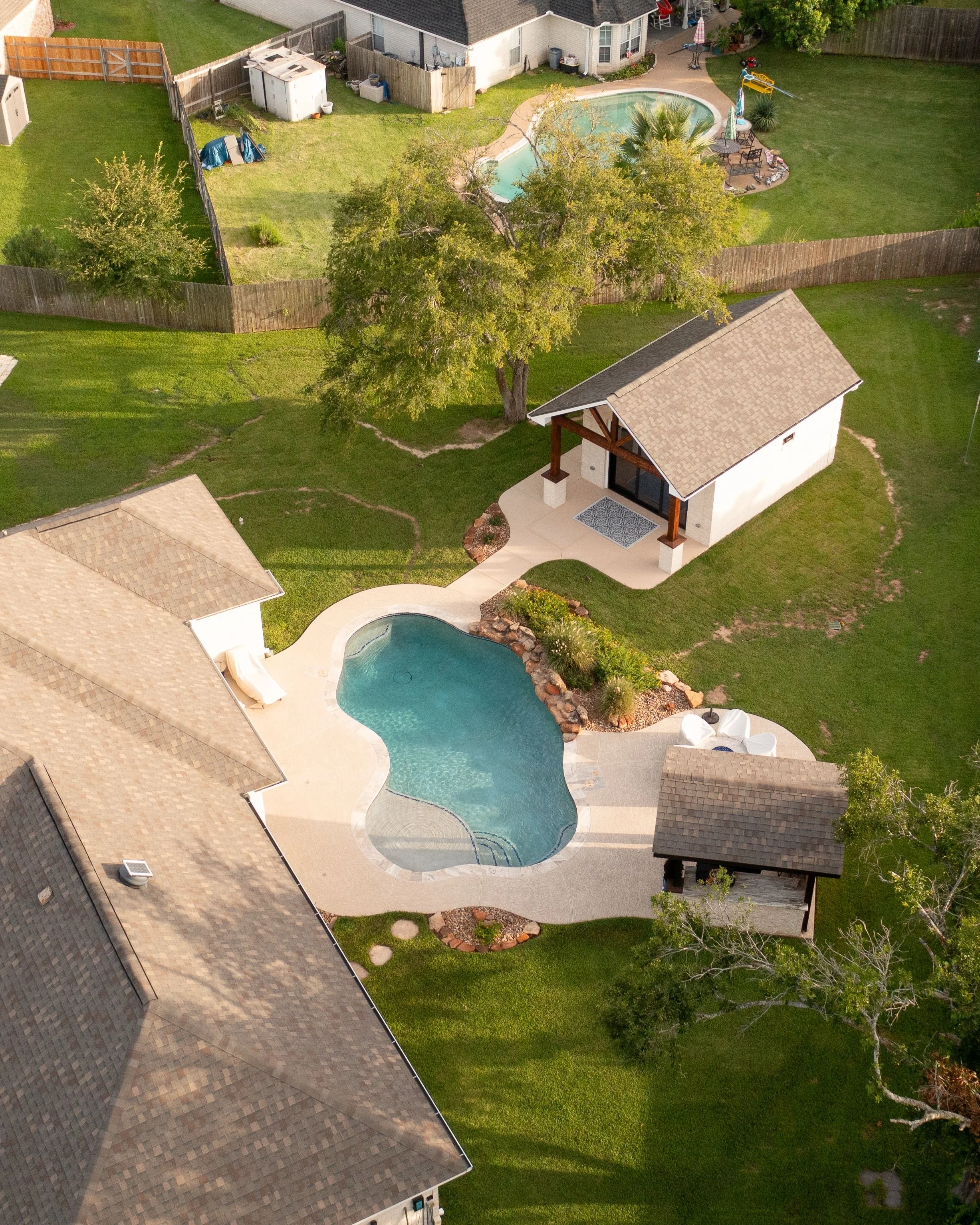 Pool House with Golf Simulator