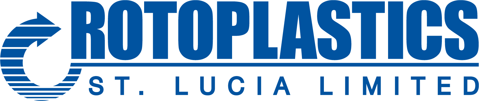 Rotoplastics St. Lucia logo Blue FAW PNG.png