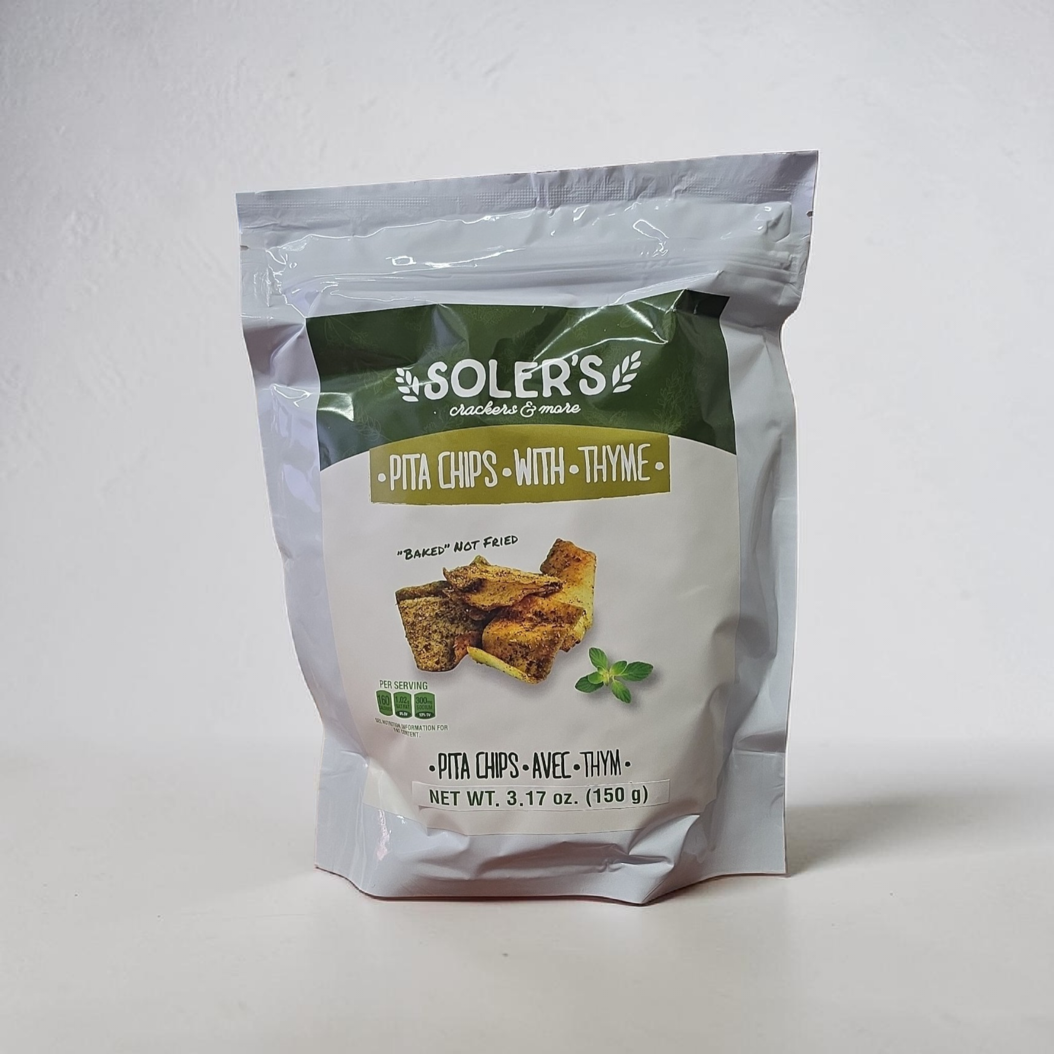 SOLER'S Pita Chips With Thyme 150g