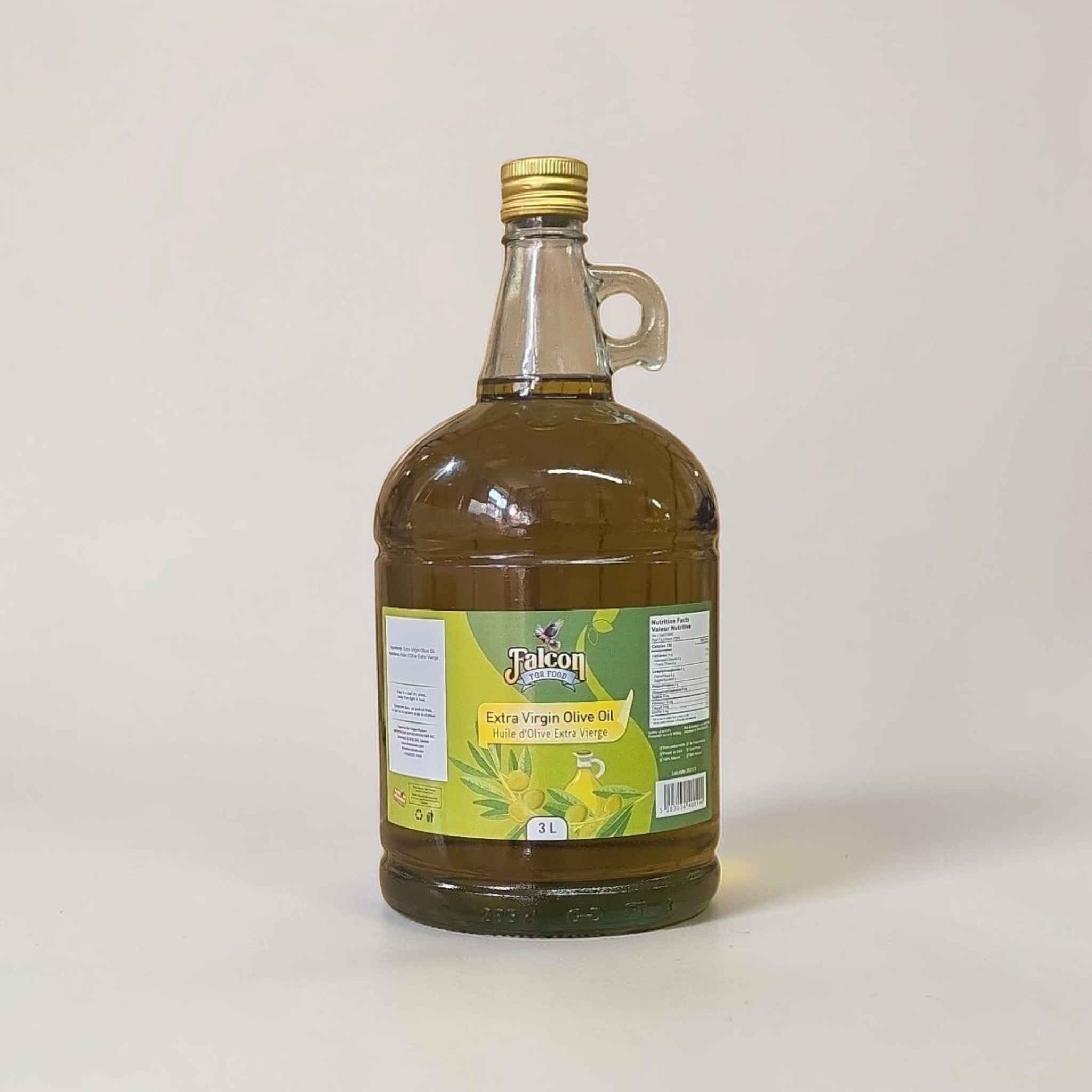 FALCON Extra Virgil Olive Oil 3L Glass Bottle