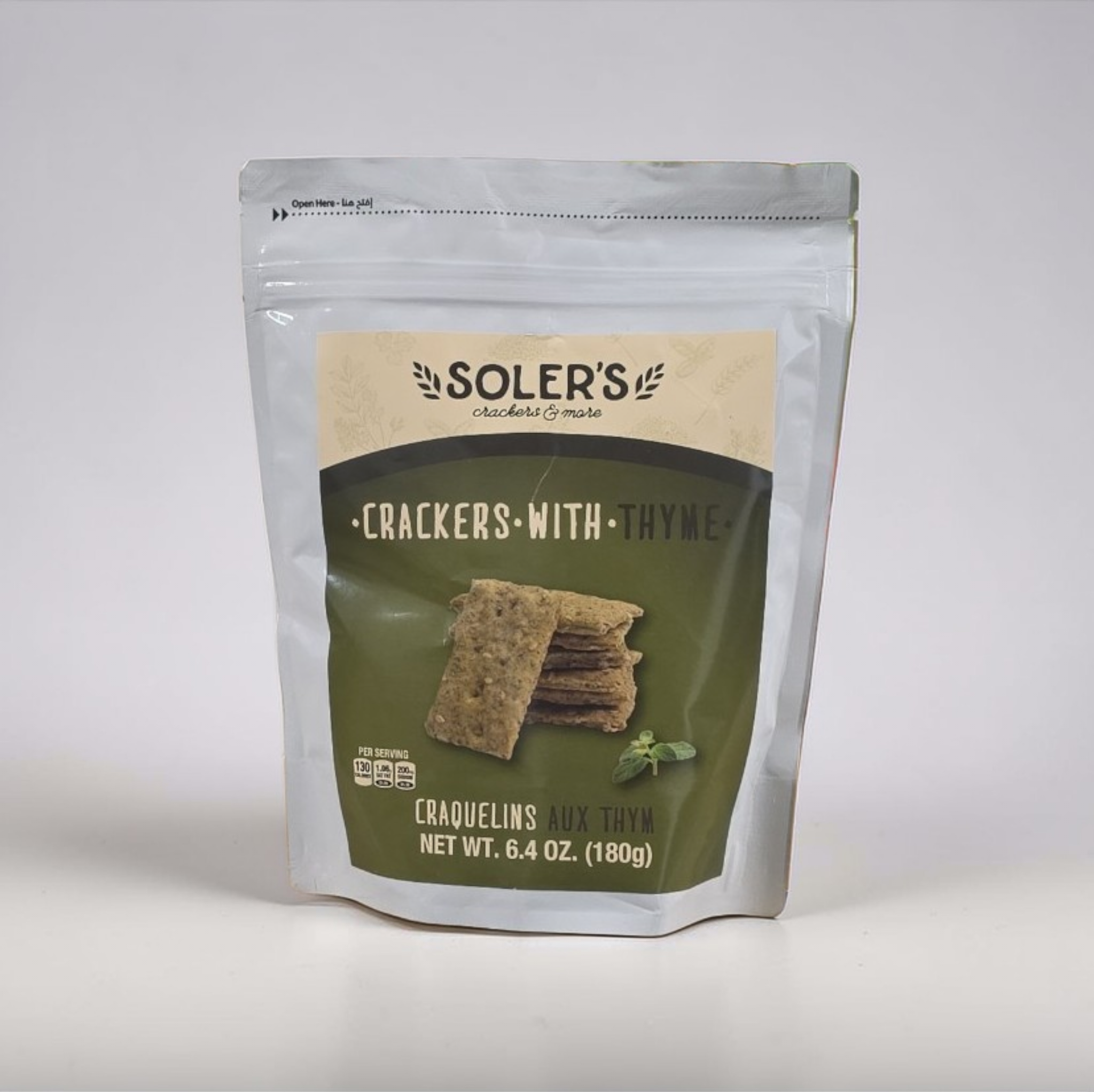 SOLERS Crackers With Thyme 180g