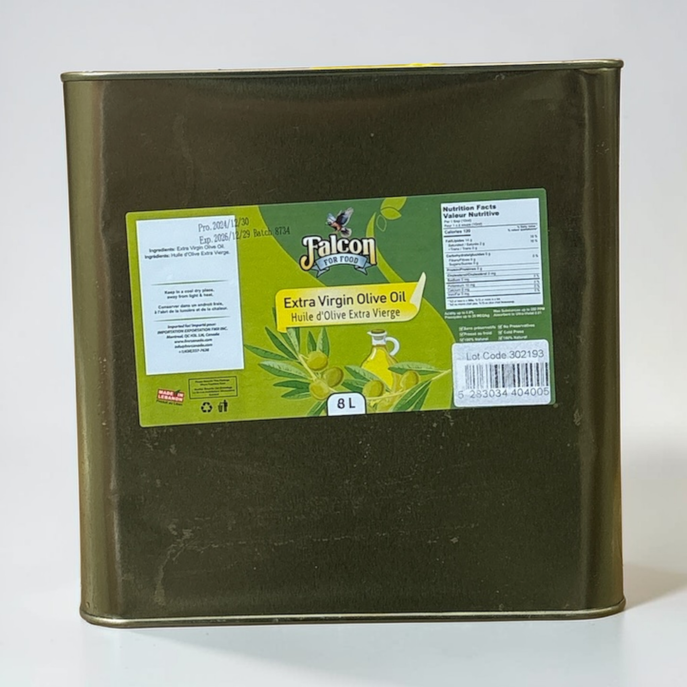 FALCON Extra Virgin Olive Oil 8L