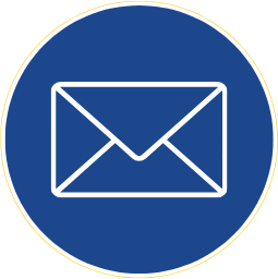 Icon of an envelope inside a blue circle, representing email or messaging