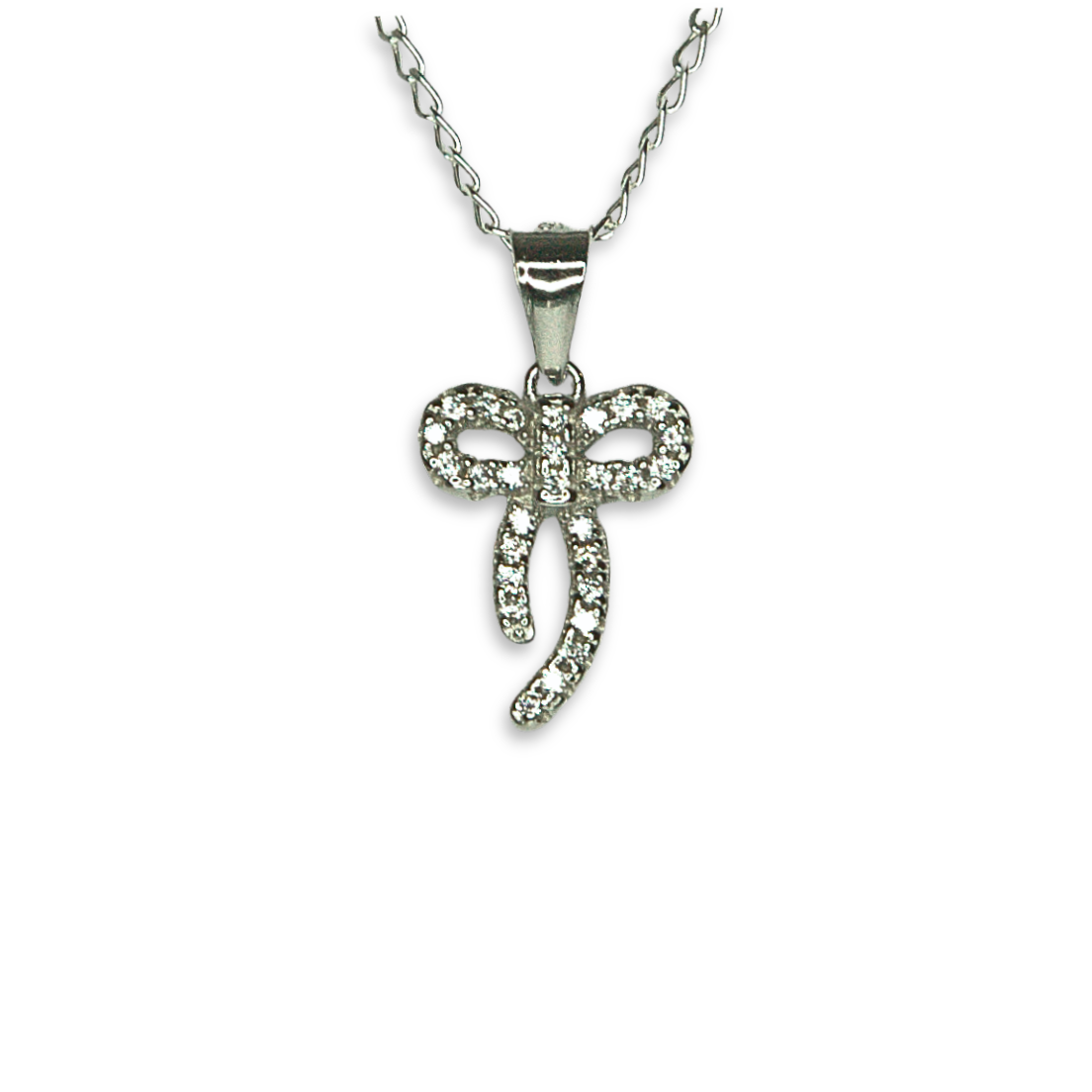 Silver Donna Ricardo Bow Pendant (DRP9040)