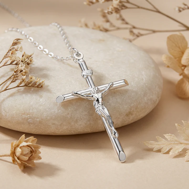 Sterling Silver Crucifix Necklace – 42mm (2).png