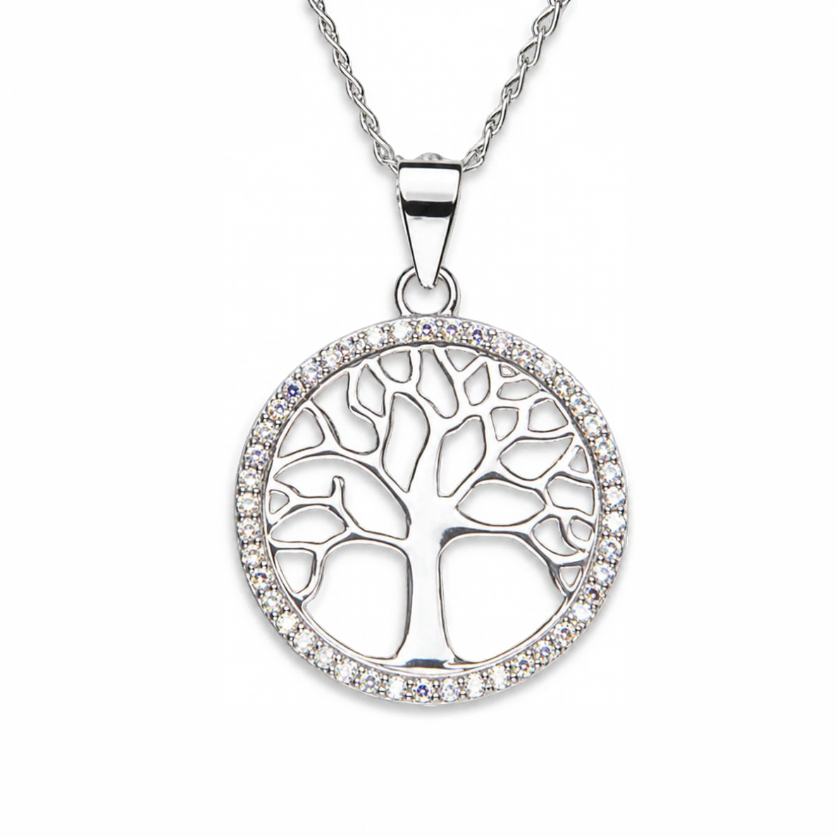Silver Donna Ricardo Tree of Life Pendant Open Branch (DRP5012)
