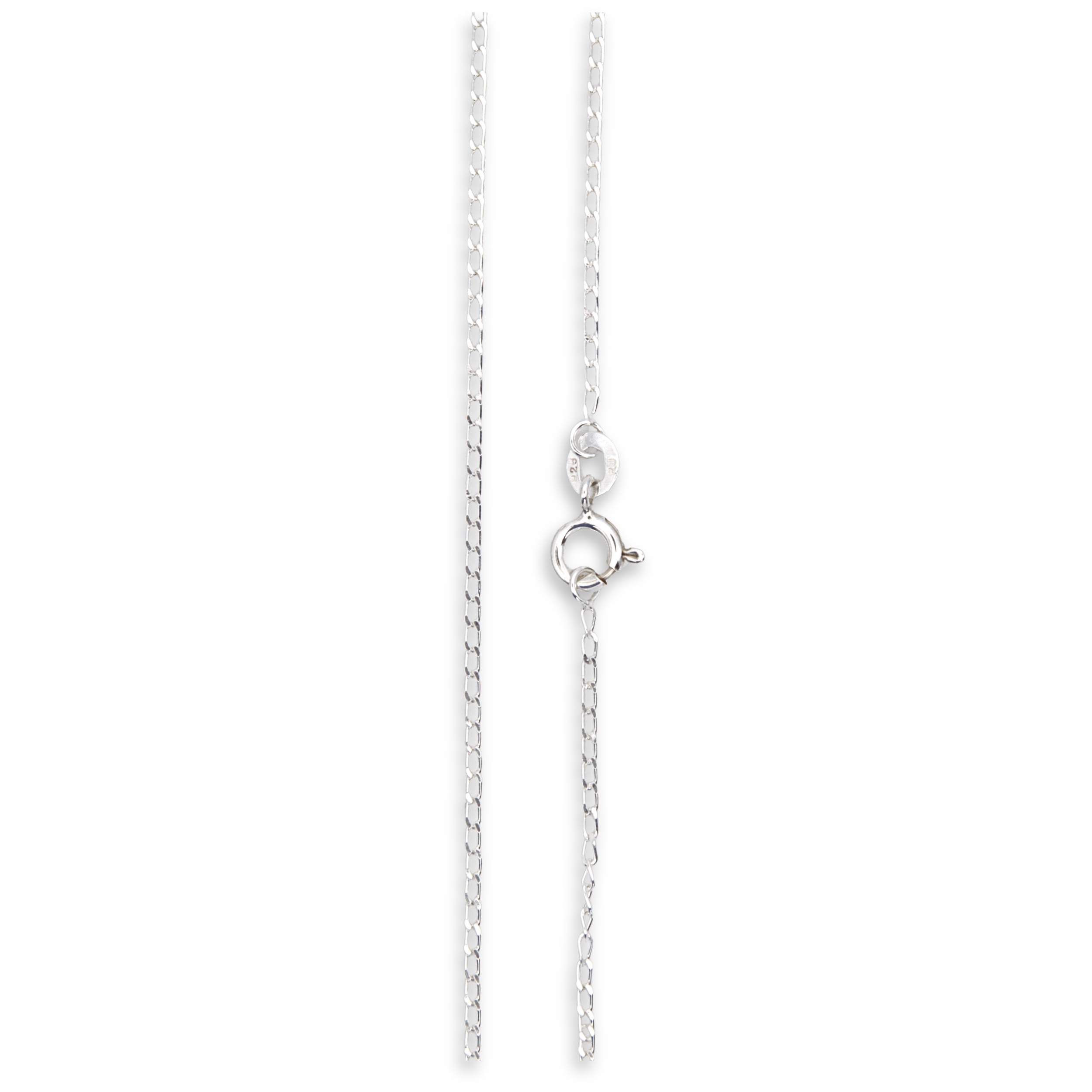 Sterling Silver Women's Open Curb Chain - Various Sizes