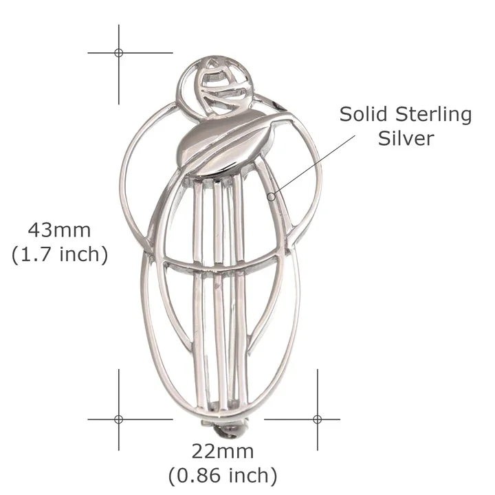 Sterling Silver Charles Rennie Mackintosh Figure Brooch - 43mm (3).webp
