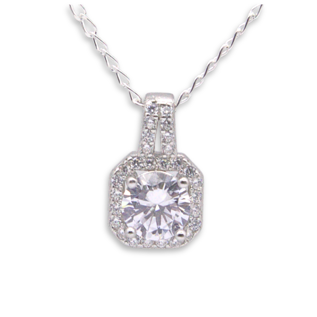 Silver Donna Ricardo Square Pendant (DRP9001)
