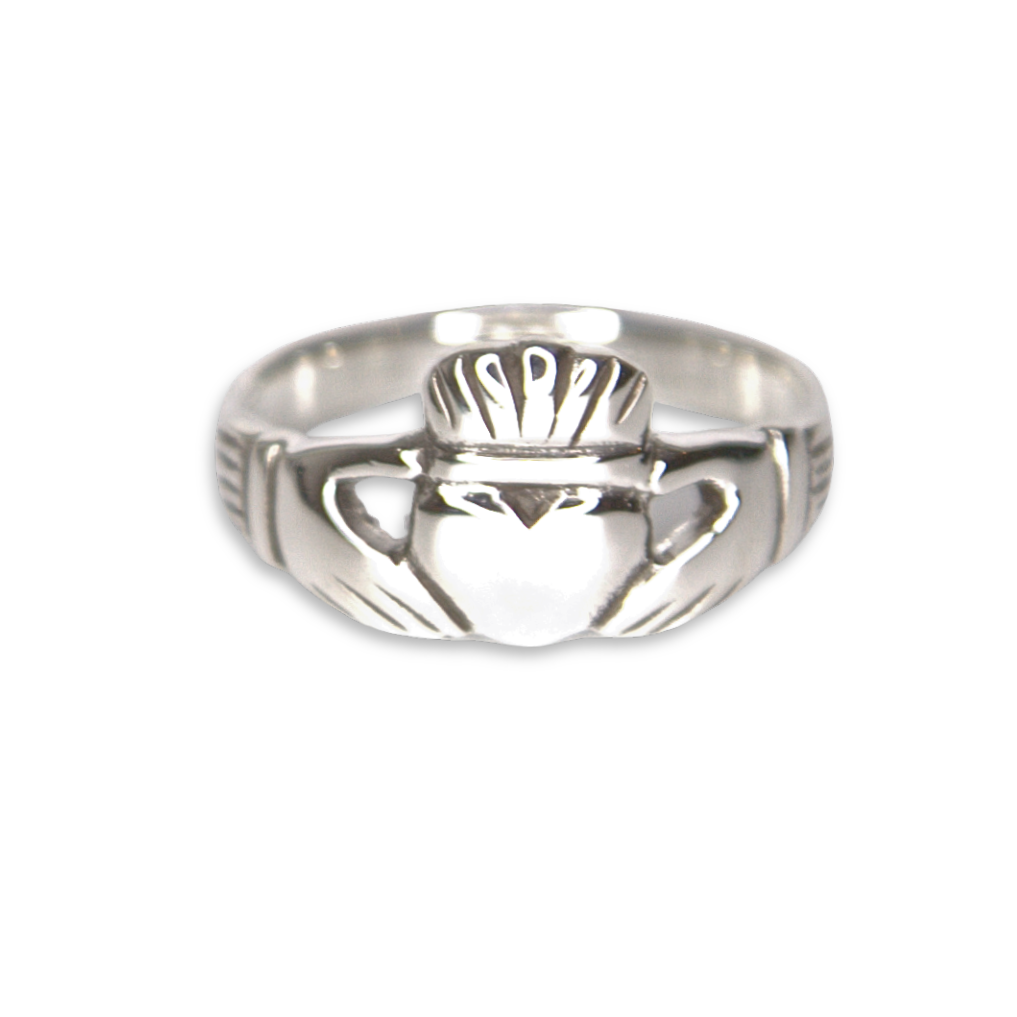 Silver Celtic Claddagh Ring (SSR8983)