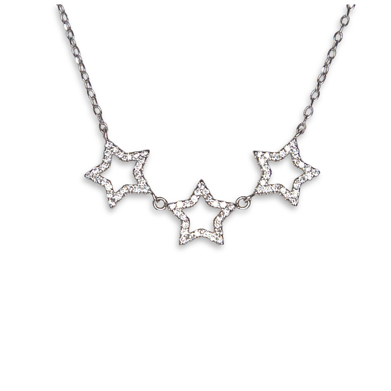 Silver Donna Ricardo Star Necklet (DRN9001)