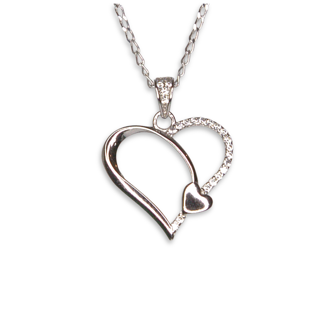 Silver Donna Ricardo Heart Pendant (DRP1003)