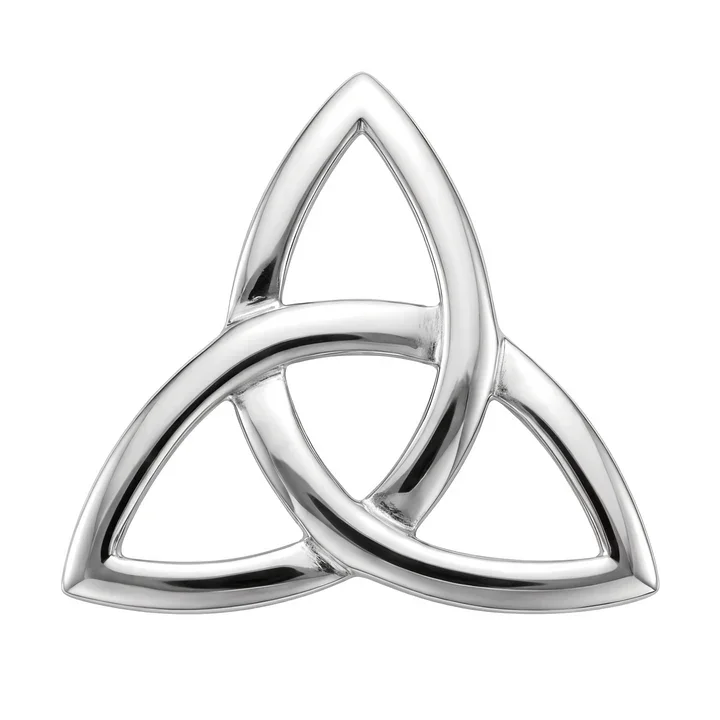 Sterling Silver Celtic Trinity Brooch - 33mm (1).webp