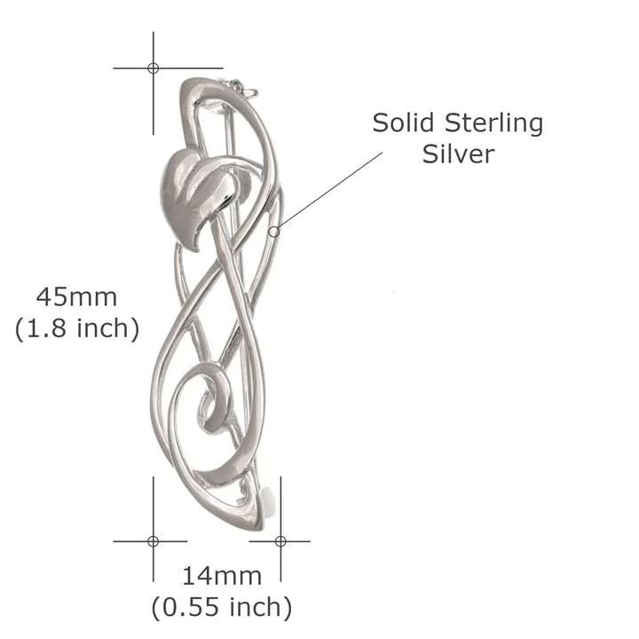 Sterling Silver Charles Rennie Mackintosh Sweep Brooch - 35mm (3).webp
