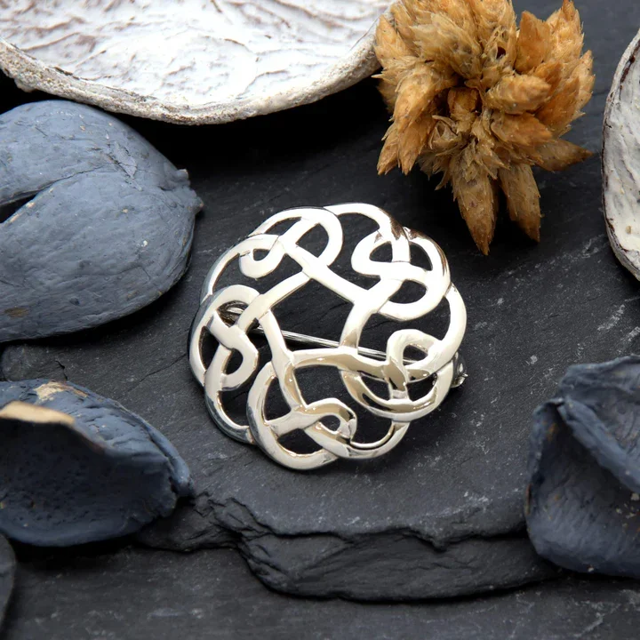 Sterling Silver Celtic Knot Brooch - 27mm (2).webp