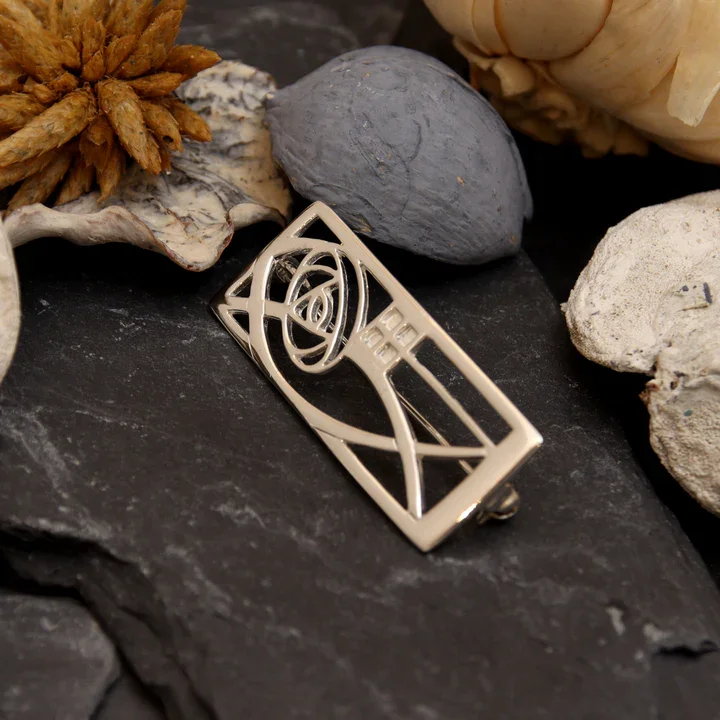 Sterling Silver Charles Rennie Mackintosh Panel Brooch - 40mm (2).webp