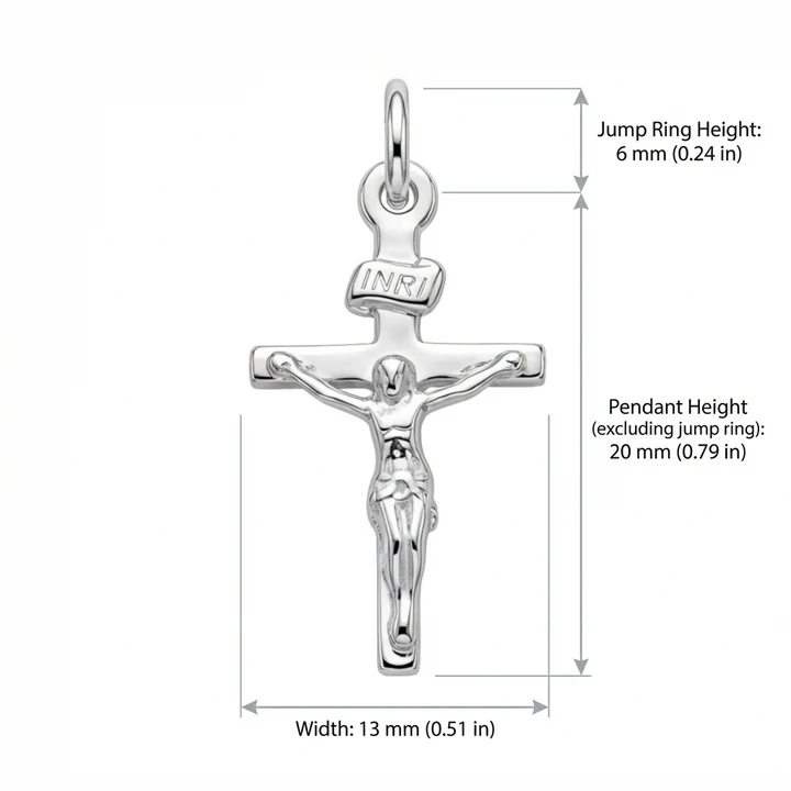 Sterling Silver Crucifix Necklace – 20mm (4).png
