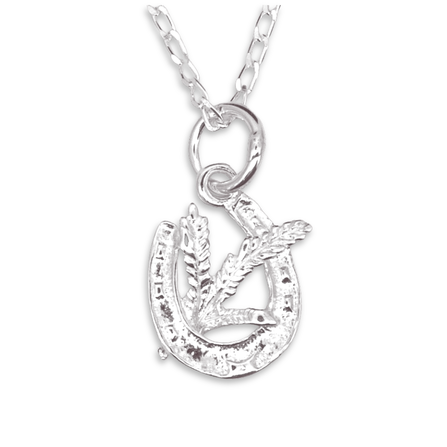 Sterling Silver Scottish Lucky Heather Pendant - 14mm (SC1033)