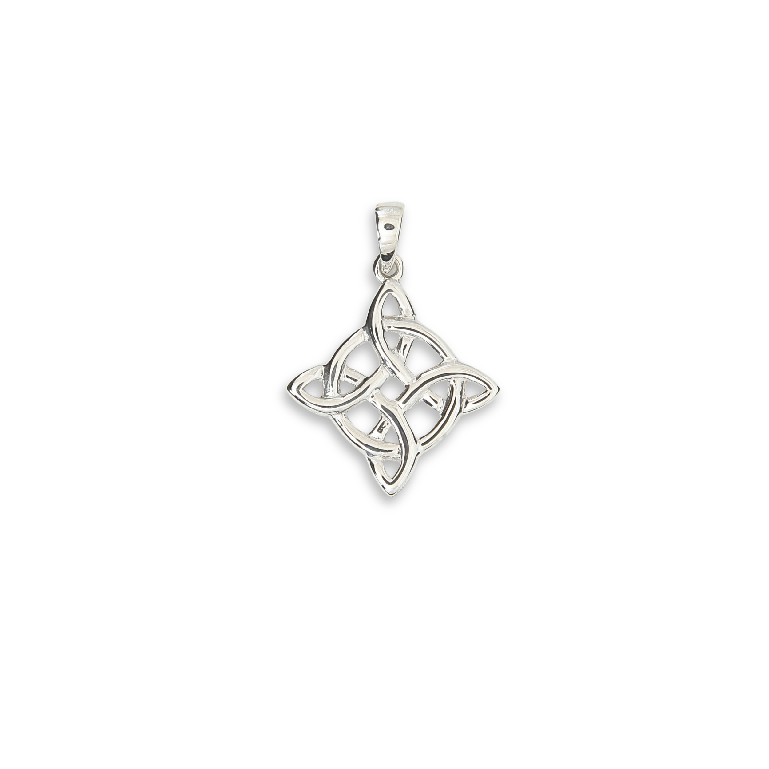 Sterling Silver Celtic Knot Star Pendant - 22mm (SP2215)