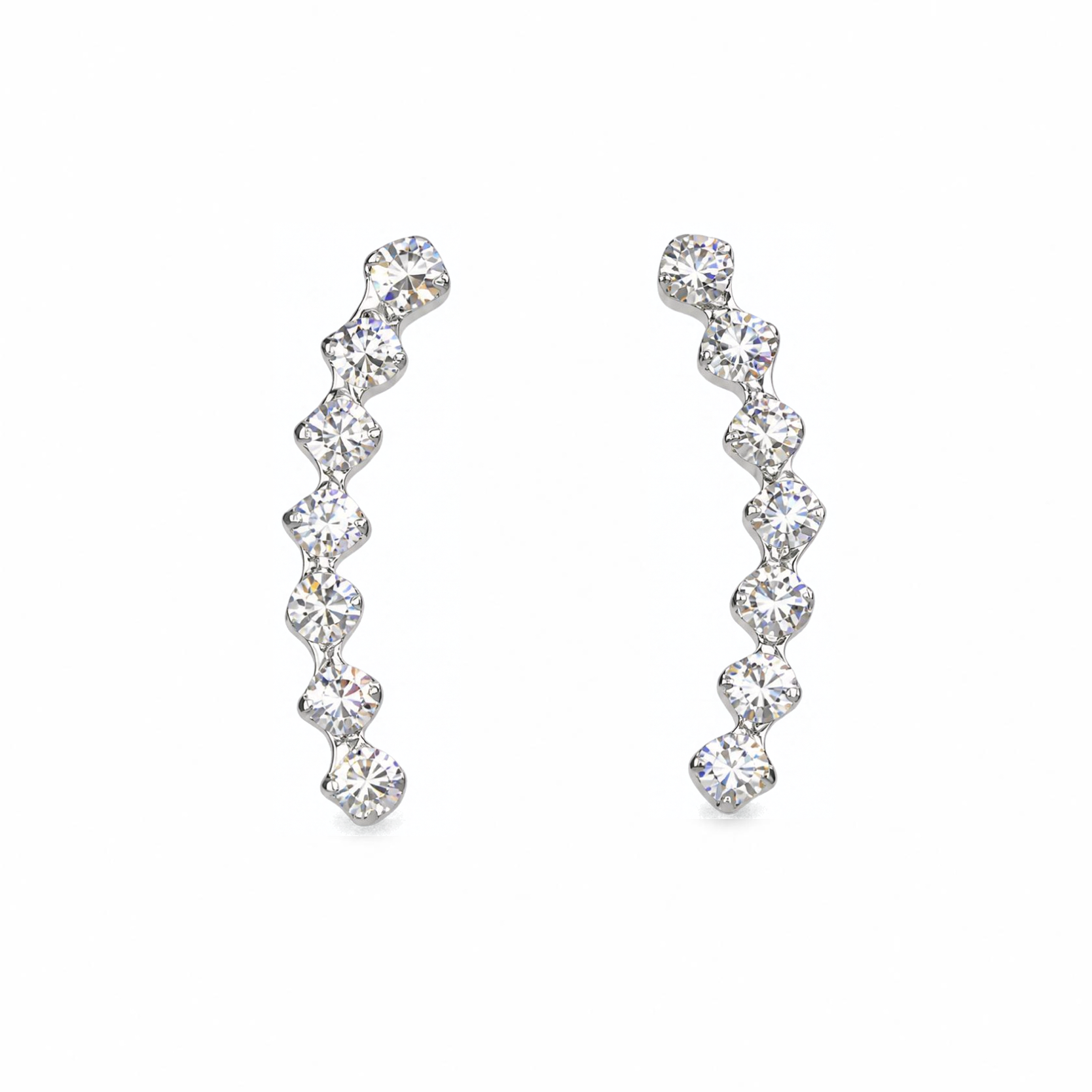 Silver Donna Ricardo CZ Earrings (DRE9019)