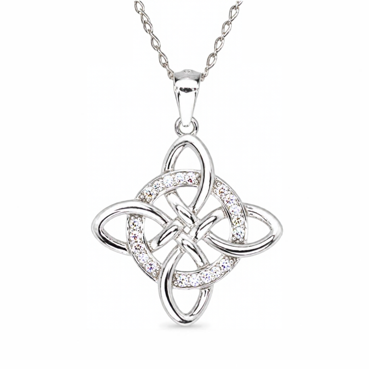 Silver Donna Ricardo Celtic Knot Pendant (DRP9020)