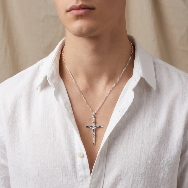 Sterling Silver Crucifix Necklace – 42mm (3).png