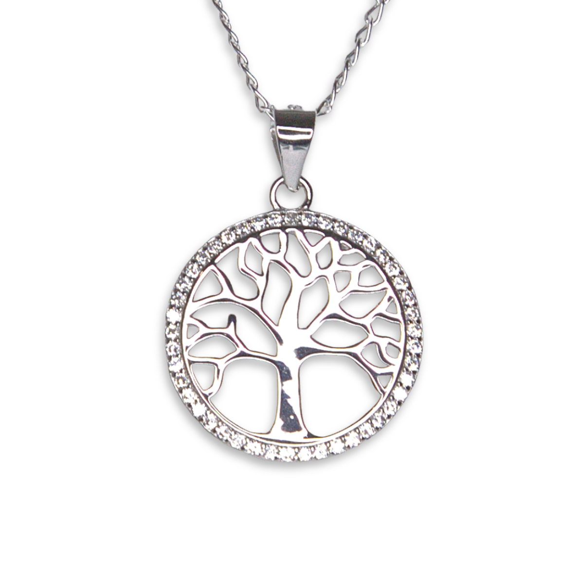 Silver Donna Ricardo Tree of Life Pendant Open Branch (DRP5012)