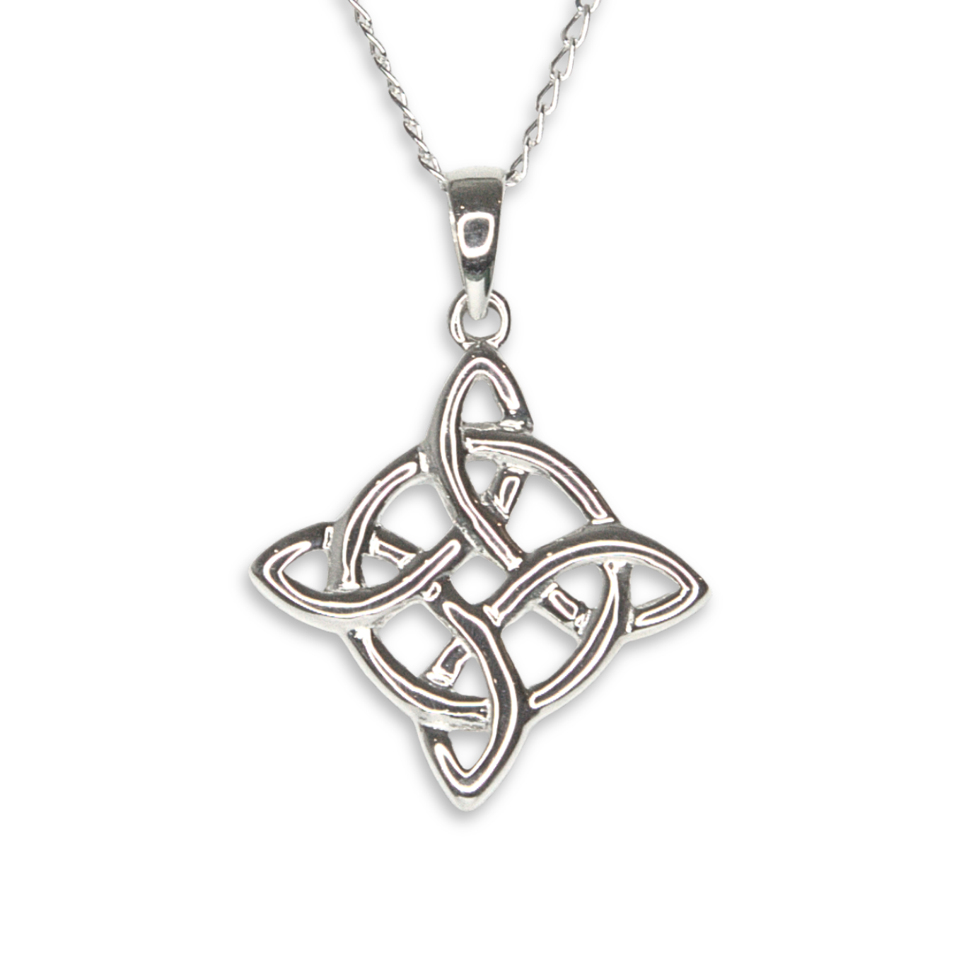 Sterling Silver Celtic Knot Star Pendant (SP2215)