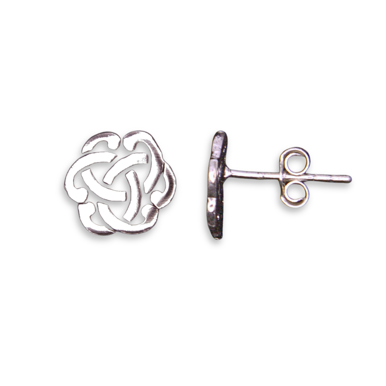 Silver Celtic Knotwork Stud Earring (SE1703)